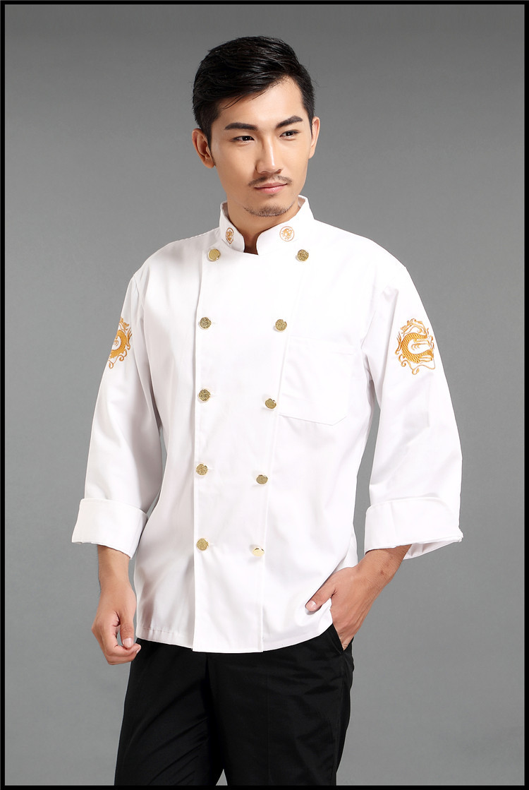 新款酒店厨师服长袖套