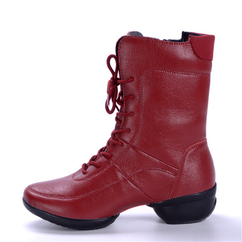 女舞蹈鞋新款加绒跳舞鞋现代广场舞秋冬保暖软