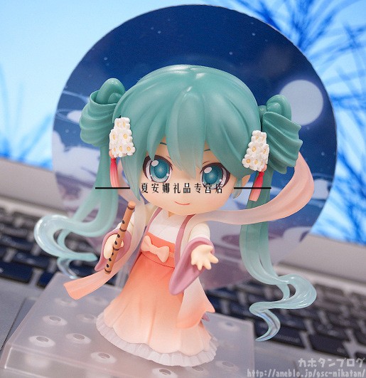 动漫 初音未来miku q版539#中秋初音 可动换脸粘土手办_ 3折现价94元