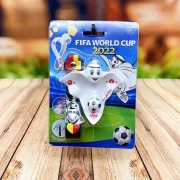 2022 Qatar World Cup mascot key chain football peripheral shop souvenir decoration theme promotion 1 pack