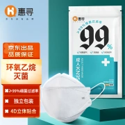 Huixun Jingdong's own brand disposable KN95 fish-shaped three-dimensional protective mask 30pcs/pack individually packaged four-layer protection anti-smog pollen PM2.5 anti-makeup anti-dust