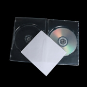 Guten Morgen 10 Packungen rechteckige Disc-Boxen, transparente Kunststoff-Disc-Taschen, Disc-Hüllen, CD-DVD-Disc-Aufbewahrungsboxen, Einsteckhüllen, Doppelblätter