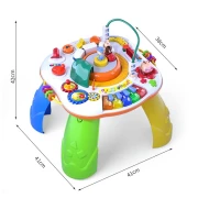 Grain Rain GOODWAY Grain Rain Game Table Learning Table Baby Infant Toys Children Boys and Girls 1-3 Years Old New Year Gift Grain Rain Multifunctional Game Table-With Charger/Battery
