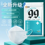 Huixun Jingdong's own brand disposable KN95 fish-shaped three-dimensional protective mask 30pcs/pack individually packaged four-layer protection anti-smog pollen PM2.5 anti-makeup anti-dust