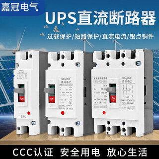 DC circuit breaker DC660V1000V plastic case DC air switch UPS energy storage battery total air switch 125A 2P 
DC circuit breaker DC660V1000V plastic case DC air switch UPS energy storage battery total air switch 125A 2P