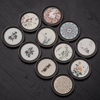 Posavasos absorbente Yi Nian Fangyuan, portavasos de té de secado rápido, accesorios de juego de té de kung fu para el hogar de estilo chino, almohadilla aislante, porta té, anti-escaldado, uno de cada uno de ciruela, orquídea, bambú y crisantemo, posavasos absorbente Posavasos absorbente Yi Nian Fangyuan, portavasos de té de secado rápido, accesorios de juego de té de kung fu para el hogar de estilo chino, almohadilla aislante, porta té, anti-escaldado, uno de cada uno de ciruela, orquídea, bambú y crisantemo, posavasos absorbente