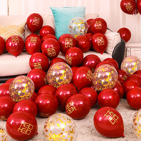 Junebride wedding wedding balloon decoration wedding creative romantic women's wedding room layout set bedroom room birthday supplies Junebride wedding wedding balloon decoration wedding creative romantic women's wedding room layout set bedroom room birthday supplies
