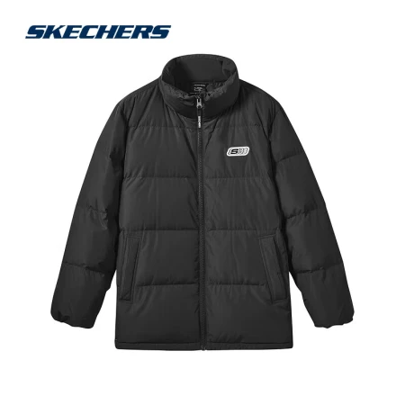 Skechers丨Skechers sports down jacket men and women with the same warm jacket carbon black L Skechers丨Skechers sports down jacket men and women with the same warm jacket carbon black L