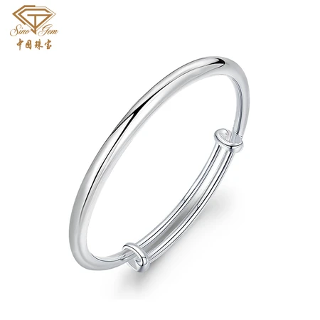 Chinese jewelry smooth push-pull silver bracelet women's silver jewelry 999 pure silver bracelet for mother young girlfriend birthday Valentine's Day gift vegetarian ring jewelry about 30g Chinese jewelry smooth push-pull silver bracelet women's silver jewelry 999 pure silver bracelet for mother young girlfriend birthday Valentine's Day gift vegetarian ring jewelry about 30g