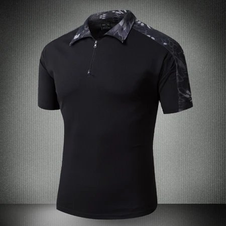 Jatu mud carp frog suit jacket frog suit quick-drying short-sleeved men's summer python pattern camouflage suit outdoor tactical T-shirt top military fan clothing black S Jatu mud carp frog suit jacket frog suit quick-drying short-sleeved men's summer python pattern camouflage suit outdoor tactical T-shirt top military fan clothing black S