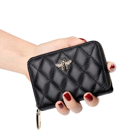 Emperor Paul POLO small card bag female bank card card bag business card holder female fashion wild casual small coin purse card holder black Emperor Paul POLO small card bag female bank card card bag business card holder female fashion wild casual small coin purse card holder black
