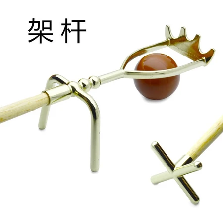 Billiard supplies accessories pool cue rack rod head black eight copper elevated low bracket head cross rod elevated rod 1.45m rod set with copper cross Billiard supplies accessories pool cue rack rod head black eight copper elevated low bracket head cross rod elevated rod 1.45m rod set with copper cross