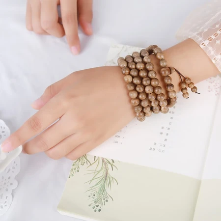 Shiyue Jewelry Agarwood Bracelets 108 Wenwan Buddha Beads Agarwood Bracelet Rosary Beads Jewelry Men's and Women's Wooden Bracelet Handle 8mm Shiyue Jewelry Agarwood Bracelets 108 Wenwan Buddha Beads Agarwood Bracelet Rosary Beads Jewelry Men's and Women's Wooden Bracelet Handle 8mm