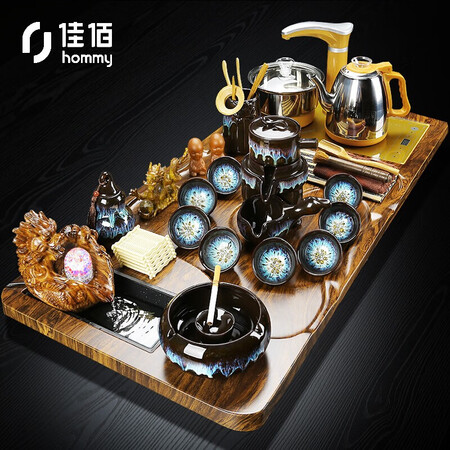 Jiabai Kungfu Tea Set Set Home Set Water Tea Tray Automatic Kettle Saucer Tea Cup Living Room Modern Simple Tea Table Father's Day Gift Dragon Ball Sand Gold Stone Mill Set Jiabai Kungfu Tea Set Set Home Set Water Tea Tray Automatic Kettle Saucer Tea Cup Living Room Modern Simple Tea Table Father's Day Gift Dragon Ball Sand Gold Stone Mill Set