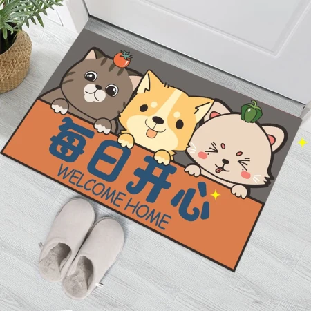 Dreamfly floor mat absorbent door mat can be cut into the door into the bathroom kitchen fashion cartoon non-slip mat bathroom mat household floor mat 50*80cm Dreamfly floor mat absorbent door mat can be cut into the door into the bathroom kitchen fashion cartoon non-slip mat bathroom mat household floor mat 50*80cm
