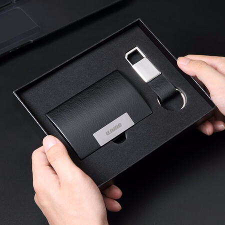 The ninth city v.nine card package business card clip gift set keychain combination multiple card cassette card set VQ0BV61933S black The ninth city v.nine card package business card clip gift set keychain combination multiple card cassette card set VQ0BV61933S black