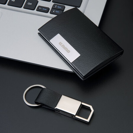 The ninth city v.nine card package business card clip gift set keychain combination multiple card cassette card set VQ0BV61933S black The ninth city v.nine card package business card clip gift set keychain combination multiple card cassette card set VQ0BV61933S black