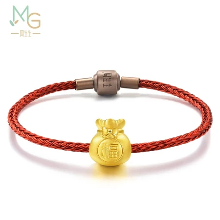 Chow Sang Sang Pure Gold Charme Beaded Blessing Bag Gold Transfer Beads Men's and Women's Bracelets Without Red Rope Bracelets Lutong Small Gold Beads 89197C Pricing Chow Sang Sang Pure Gold Charme Beaded Blessing Bag Gold Transfer Beads Men's and Women's Bracelets Without Red Rope Bracelets Lutong Small Gold Beads 89197C Pricing
