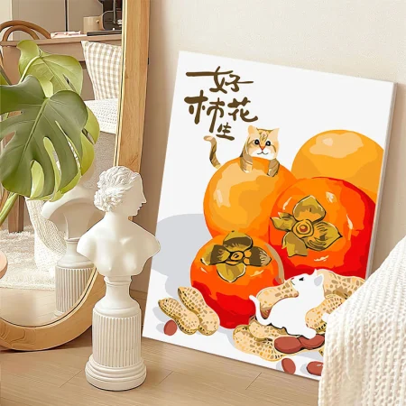 Cuttlefish diy digital oil painting coloring painting living room landscape coloring hand-painted oil painting decorative painting 40*50cm good persimmon peanut Cuttlefish diy digital oil painting coloring painting living room landscape coloring hand-painted oil painting decorative painting 40*50cm good persimmon peanut