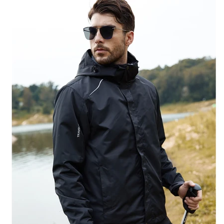 Simboo Simboo Jacket men's and women's trendy brand three-in-one two-piece cotton warm jacket jacket autumn and winter underwear ski windproof mountaineering cotton jacket clothing custom 1855 black-male XL Simboo Simboo Jacket men's and women's trendy brand three-in-one two-piece cotton warm jacket jacket autumn and winter underwear ski windproof mountaineering cotton jacket clothing custom 1855 black-male XL