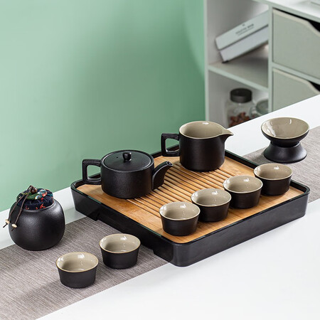 Jiabai Home Tea Set Simple Living Room Kung Fu Tea Set Small Set Tea Set Making Tea Small Tea Table Japanese Style Tea Tray Simple Small Tea Set Teapot Tea Cup Tea Caddy Orderly Square Pot 12 Set Jiabai Home Tea Set Simple Living Room Kung Fu Tea Set Small Set Tea Set Making Tea Small Tea Table Japanese Style Tea Tray Simple Small Tea Set Teapot Tea Cup Tea Caddy Orderly Square Pot 12 Set