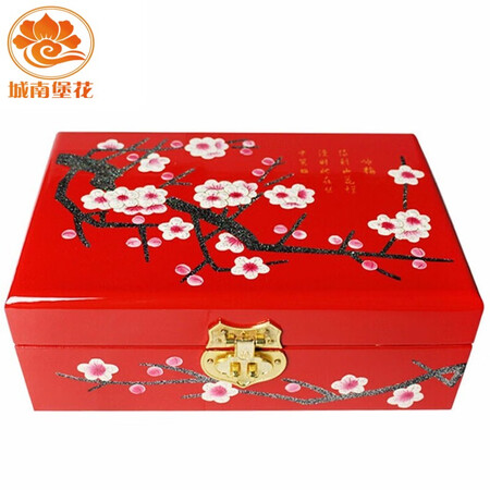 Nine-color jiucai jewelry box Pingyao push light lacquerware March 8th Women’s Day gift handmade collection Push light lacquer jewelry box Shanxi specialty red plum blossom Nine-color jiucai jewelry box Pingyao push light lacquerware March 8th Women’s Day gift handmade collection Push light lacquer jewelry box Shanxi specialty red plum blossom