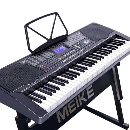 Meike MEIRKERGRMK-975 61-key piano key multi-function smart electronic piano children's beginner musical instrument connection U disk mobile phone pad with piano stand Meike MEIRKERGRMK-975 61-key piano key multi-function smart electronic piano children's beginner musical instrument connection U disk mobile phone pad with piano stand