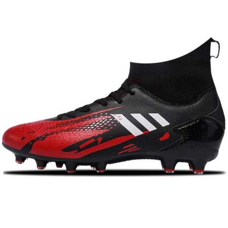 Men's football shoes with broken nails breathable short nails non-slip flying weaving children's football shoes men's long nails adult foot wide sports shoes game high-top football shoes student leather foot training shoes PISDO black and red spikes 41 Men's football shoes with broken nails breathable short nails non-slip flying weaving children's football shoes men's long nails adult foot wide sports shoes game high-top football shoes student leather foot training shoes PISDO black and red spikes 41