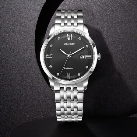 Baoduo BOWDOR Watch Men's Simple Series Men's Watch Rose Steel Band Strap Classic Fashion Casual Imported Quartz Movement Waterproof Couple Watch National Watch BD:99092G-PPBP Men's Watch Baoduo BOWDOR Watch Men's Simple Series Men's Watch Rose Steel Band Strap Classic Fashion Casual Imported Quartz Movement Waterproof Couple Watch National Watch BD:99092G-PPBP Men's Watch