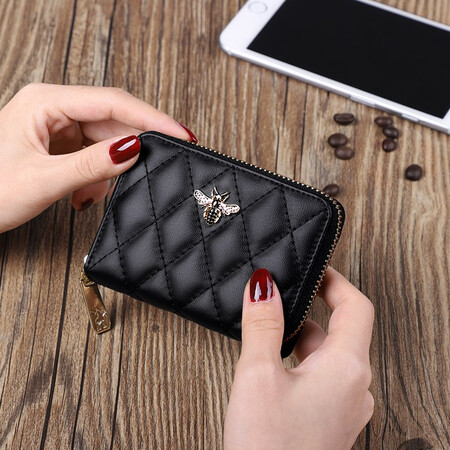 Emperor Paul POLO small card bag female bank card card bag business card holder female fashion wild casual small coin purse card holder black Emperor Paul POLO small card bag female bank card card bag business card holder female fashion wild casual small coin purse card holder black