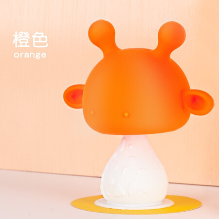 MDB molar stick baby teether bite happy mushroom teether comfort chew toy baby silicone anti-eating hand deer rattle orange MDB molar stick baby teether bite happy mushroom teether comfort chew toy baby silicone anti-eating hand deer rattle orange