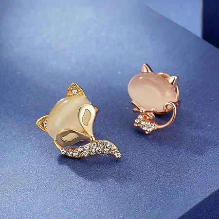 Chimera CHIMERA opal animal button brooch brooch female 2 pieces accessories shirt collar button silk scarf buckle anti-light buckle hidden buckle for girlfriend and girlfriend Chimera CHIMERA opal animal button brooch brooch female 2 pieces accessories shirt collar button silk scarf buckle anti-light buckle hidden buckle for girlfriend and girlfriend