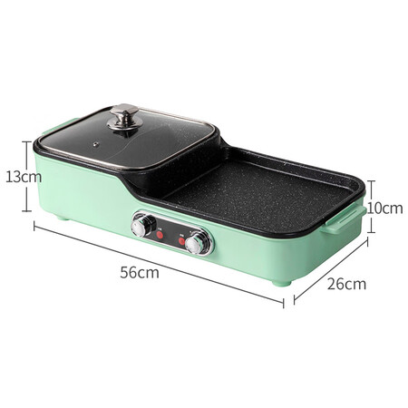 Shang Biaojia Electric Grill, Shabu-shabu-shabu-shabu-boiler, electric oven, barbecue, Korean smokeless electric oven, barbecue grill, frying oven, grill pan, multi-function electric hot pot LZW-202A Shang Biaojia Electric Grill, Shabu-shabu-shabu-shabu-boiler, electric oven, barbecue, Korean smokeless electric oven, barbecue grill, frying oven, grill pan, multi-function electric hot pot LZW-202A