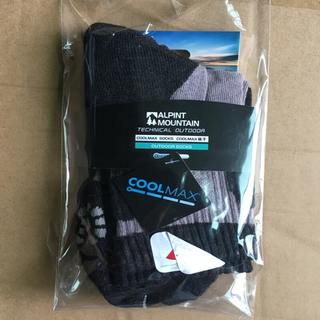 El Monte ALPINT MOUNTAIN outdoor accessories warm men's and women's socks running hiking cycling socks mountaineering socks coolmax ski mid-length 640-925 gray L El Monte ALPINT MOUNTAIN outdoor accessories warm men's and women's socks running hiking cycling socks mountaineering socks coolmax ski mid-length 640-925 gray L