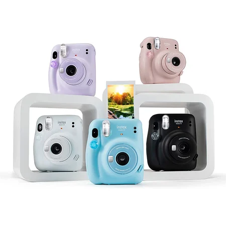 INSTAX Polaroid mini11 one-time imaging camera scarlet powder INSTAX Polaroid mini11 one-time imaging camera scarlet powder