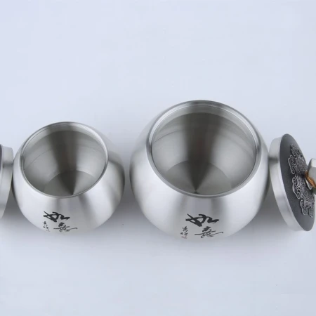 Jingfengge Pure Tin Tea Can Tin Can Tin Ware Medium Sealed Strict Tea Set Tea Storage Can Business Gift Metal Wake Up Tea Can National Day Teacher's Day Gift for Elders and Friends Customers Birthday Gift Auspicious Ruyi Jingfengge Pure Tin Tea Can Tin Can Tin Ware Medium Sealed Strict Tea Set Tea Storage Can Business Gift Metal Wake Up Tea Can National Day Teacher's Day Gift for Elders and Friends Customers Birthday Gift Auspicious Ruyi