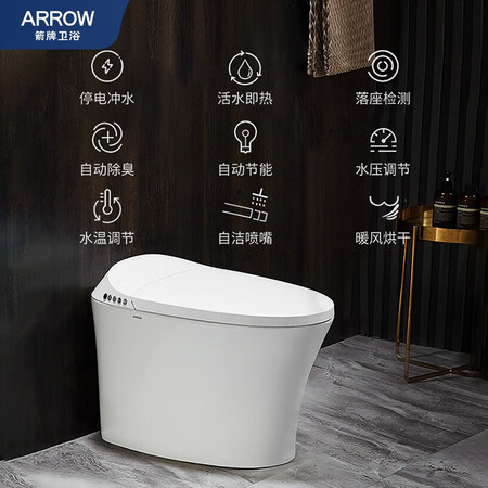 Jiabai X Wrigley ARROW smart toilet toilet Multifunctional instant heating thermostatic toilet full function with drying and deodorizing toilet pit distance 300mm Jiabai X Wrigley ARROW smart toilet toilet Multifunctional instant heating thermostatic toilet full function with drying and deodorizing toilet pit distance 300mm