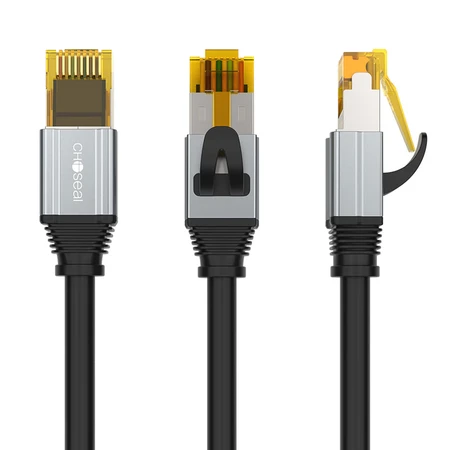 Akihabara CHOSEAL super six types of network cable CAT6A double shielded pure copper 8-core twisted pair engineering grade 10 Gigabit high-speed computer broadband home finished network cable 1 meter QS567AT1 Akihabara CHOSEAL super six types of network cable CAT6A double shielded pure copper 8-core twisted pair engineering grade 10 Gigabit high-speed computer broadband home finished network cable 1 meter QS567AT1
