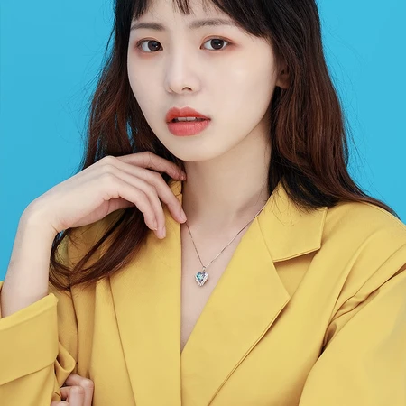 Huaying HUAYINGS925 Silver Necklace Ladies Ocean Heart Clavicle Chain Student Pendant Confession Valentine's Day Birthday Gift for Girlfriend Angel Heart + Bowknot Gift Box Huaying HUAYINGS925 Silver Necklace Ladies Ocean Heart Clavicle Chain Student Pendant Confession Valentine's Day Birthday Gift for Girlfriend Angel Heart + Bowknot Gift Box