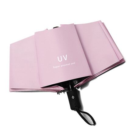 Huixun Automatically open and close UV protection umbrella, repairing damage, black Huixun Automatically open and close UV protection umbrella, repairing damage, black