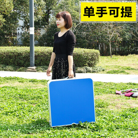 Outdoor furniture folding table stall table outdoor table folding portable simple aluminum alloy household dining table exhibition table and floor stall table solid version fruit green Outdoor furniture folding table stall table outdoor table folding portable simple aluminum alloy household dining table exhibition table and floor stall table solid version fruit green