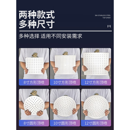 GULAIDENG large pressurized shower head, large shower head, pressurized single head shower head, rain shower, bath, bath, kitchen bathroom, black gold round top spray GULAIDENG large pressurized shower head, large shower head, pressurized single head shower head, rain shower, bath, bath, kitchen bathroom, black gold round top spray