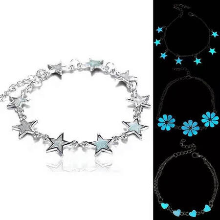 ins luminous bracelet star love flower luminous couple bracelet girlfriend fluorescent stone anklet gift student girl nine stars pink jewelry box ins luminous bracelet star love flower luminous couple bracelet girlfriend fluorescent stone anklet gift student girl nine stars pink jewelry box