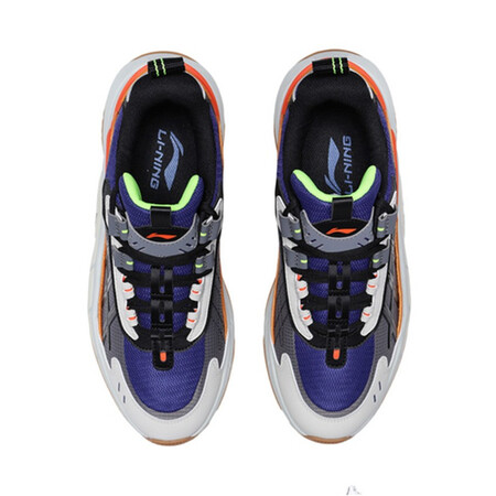 Li Ning casual shoes men's 2021 spring new Nebula OG series non-slip shock-absorbing dad shoes sneakers bag shadow gray/dark blue/black-1 39 Li Ning casual shoes men's 2021 spring new Nebula OG series non-slip shock-absorbing dad shoes sneakers bag shadow gray/dark blue/black-1 39