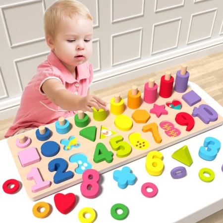 Fubai 3 in 1 Pairing Board Infant Montessori Early Education Educational Toys Boys and Girls Baby Building Blocks Puzzle Number Shape Color Enlightenment Cognitive Intelligence Children Development Birthday Gift Fubai 3 in 1 Pairing Board Infant Montessori Early Education Educational Toys Boys and Girls Baby Building Blocks Puzzle Number Shape Color Enlightenment Cognitive Intelligence Children Development Birthday Gift