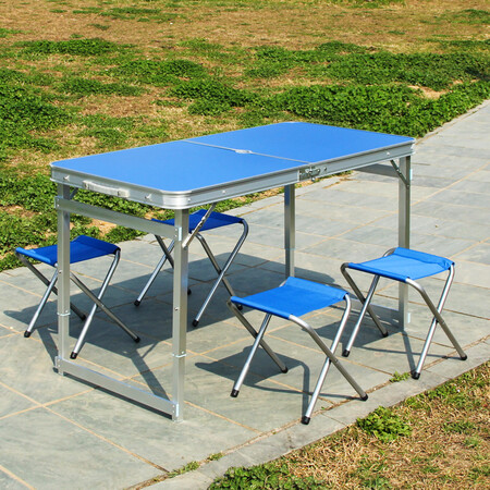 Outdoor furniture folding table stall table outdoor table folding portable simple aluminum alloy household dining table exhibition table and floor stall table solid version fruit green Outdoor furniture folding table stall table outdoor table folding portable simple aluminum alloy household dining table exhibition table and floor stall table solid version fruit green