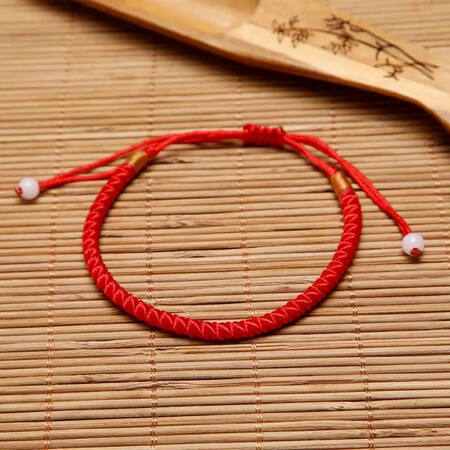 Red string transfer beads hand-woven anklets for men and women bracelets gifts universal natal year bracelets couple student bracelets pink transfer beads Red string transfer beads hand-woven anklets for men and women bracelets gifts universal natal year bracelets couple student bracelets pink transfer beads
