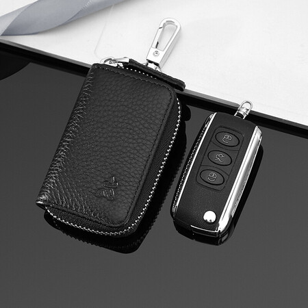 Scarecrow MEXICAN key bag men's and women's first layer cowhide two-in-one large-capacity multi-function key coin storage bag lightweight household MMXJ03210322BK01A black Scarecrow MEXICAN key bag men's and women's first layer cowhide two-in-one large-capacity multi-function key coin storage bag lightweight household MMXJ03210322BK01A black