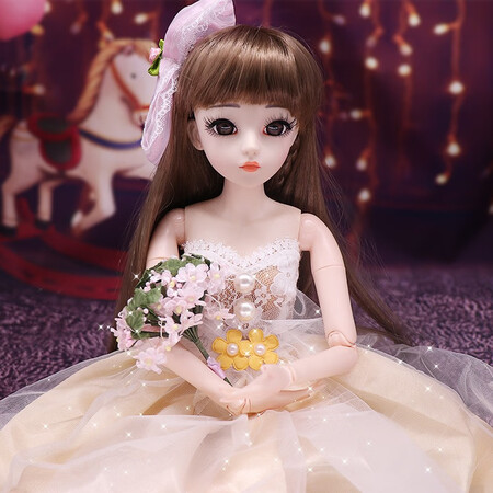 Doris Barbie doll set big gift box 60cm bjd doll simulation large doll dress-up and haircut children princess gift girl toy Giveaway: Katie original costume Doris Barbie doll set big gift box 60cm bjd doll simulation large doll dress-up and haircut children princess gift girl toy Giveaway: Katie original costume