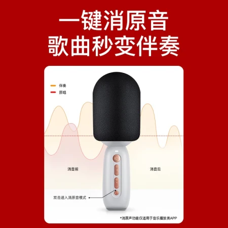 Sing it K song treasure small singing lark small dome wireless double duet Bluetooth microphone audio integrated microphone festival gift family children K song KTV recording small singing C10 black Sing it K song treasure small singing lark small dome wireless double duet Bluetooth microphone audio integrated microphone festival gift family children K song KTV recording small singing C10 black